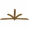 Ekena Millwork Davenport Rough Sawn Timber Gable Bracket, Western Red Cedar, 108"W x 54"H x 2"D x 6"F, 12/12 Pitch GBW108X54X0206DAV00RWR - alternate 2